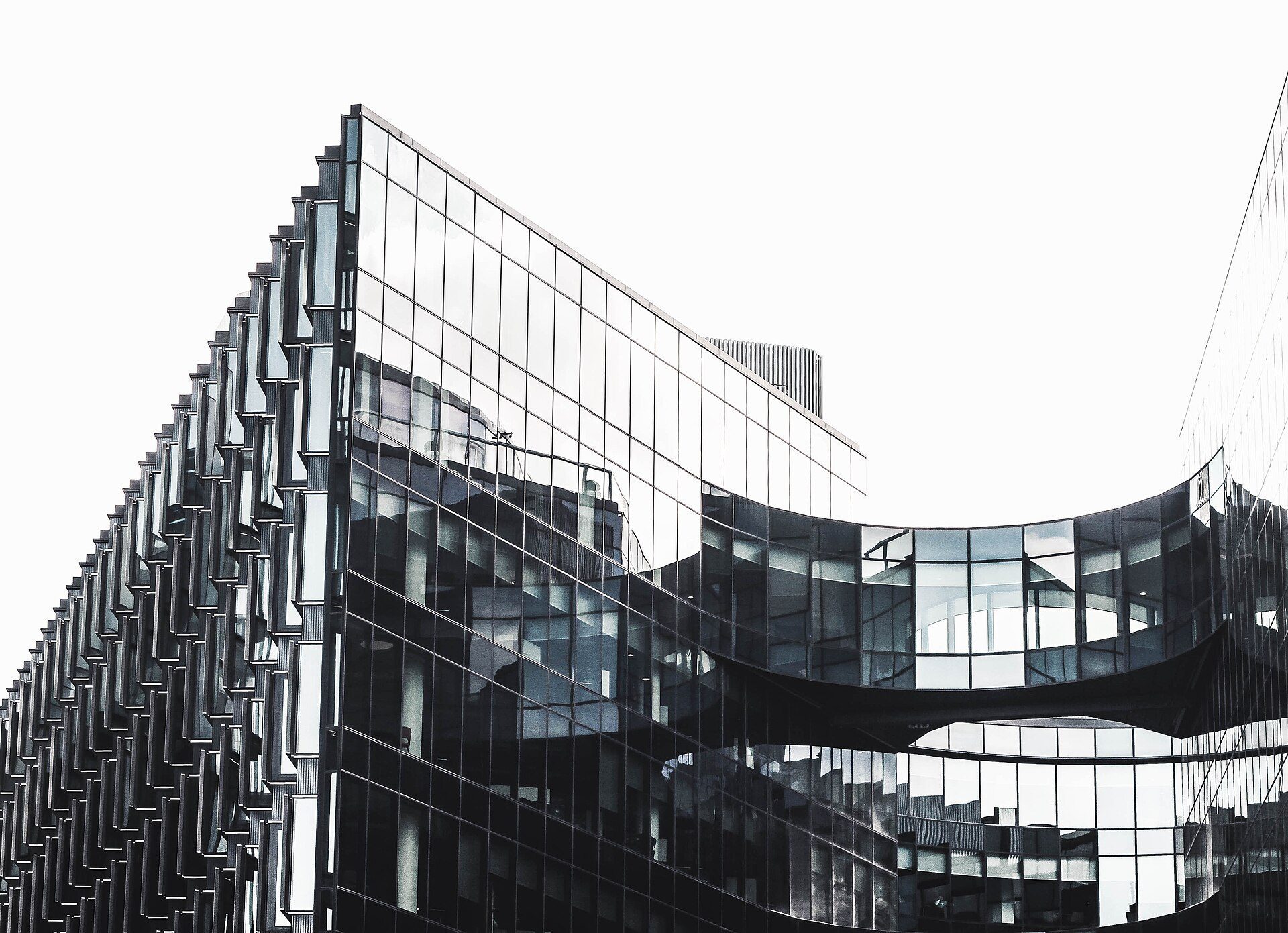 Glass office building